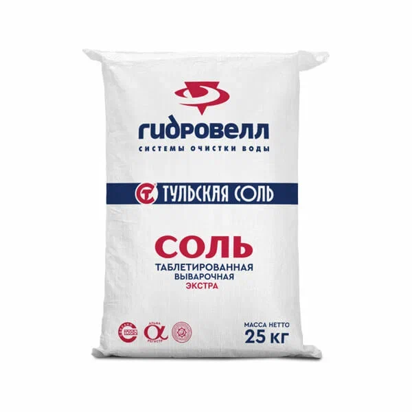 Соль таблетированная выварочная Экстра (25 кг)